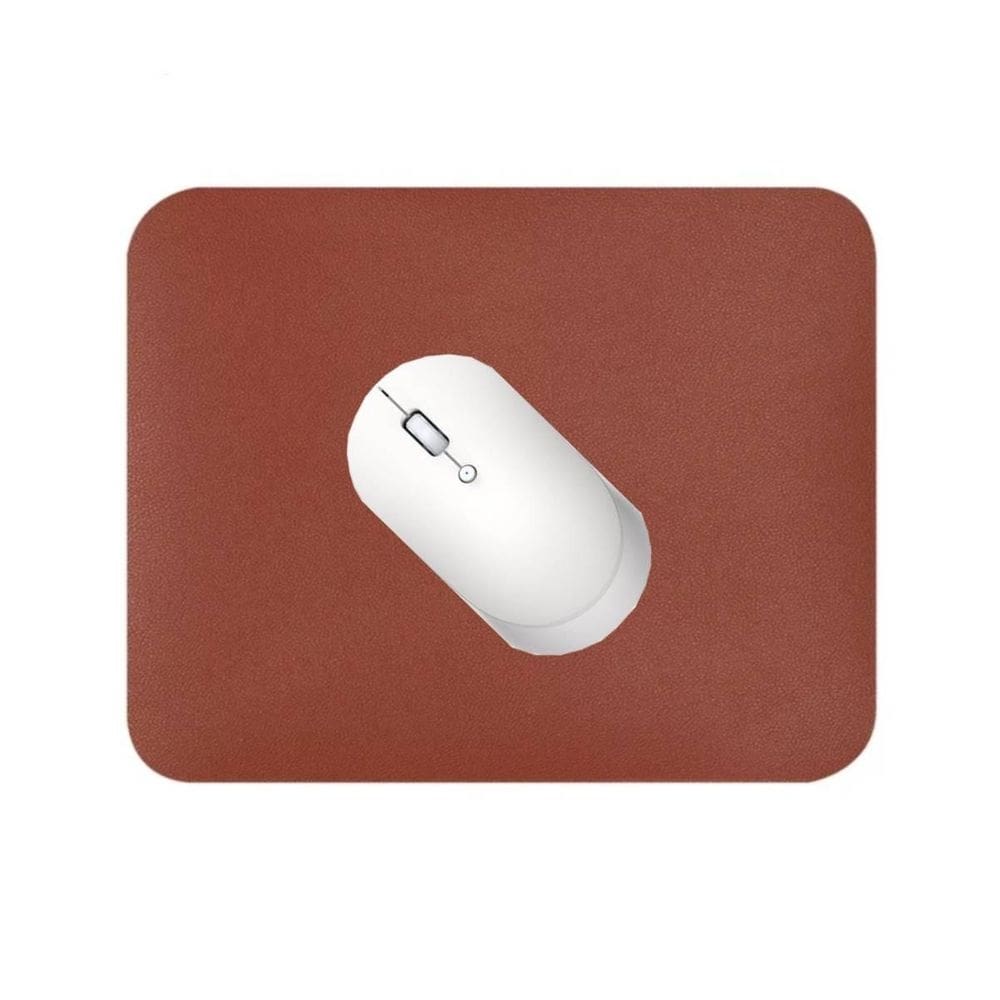 Mouse pad 25x20cm couro sintético impermeável castor