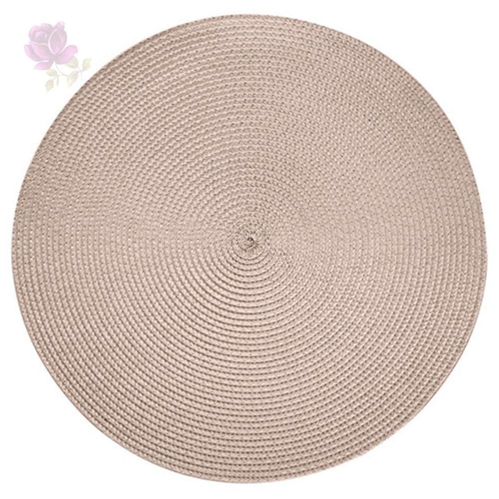 Lugar americano de poliéster fresno espiral areia 38cm lyor