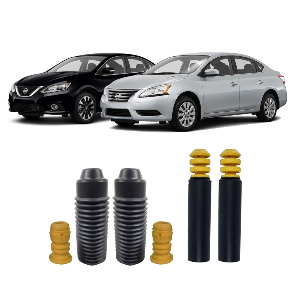 Kit 4 batente parcial dianteiro traseiro sentra 2014 2015 16