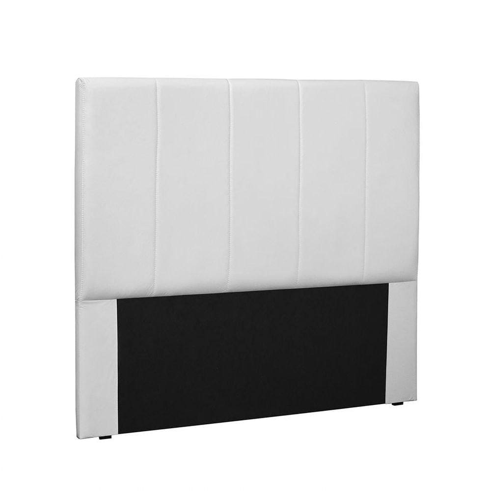 Cabeceira Arizona Cama Box Solteiro 90Cm Corino Branco