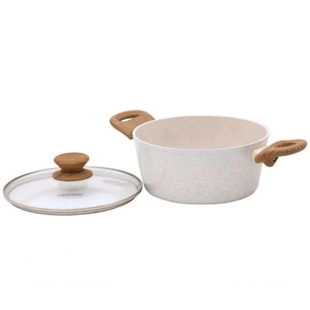 Caçarola Panela Fundo Triplo Indução Antiaderente 20Cm Mimo