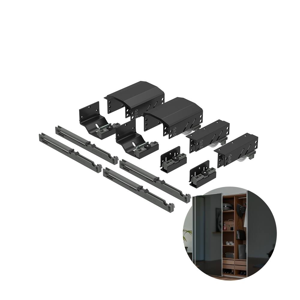 Sistema Para Porta de Correr Dominus (20 A 50kg) Para 3 Portas - Rometal