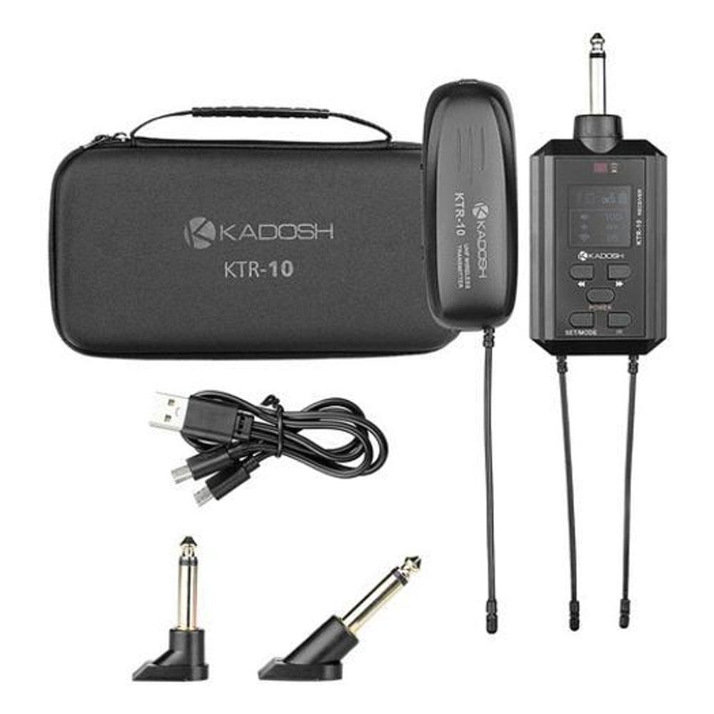 Transmissor de sinal p10 sem fio uhf instrumento até 50m