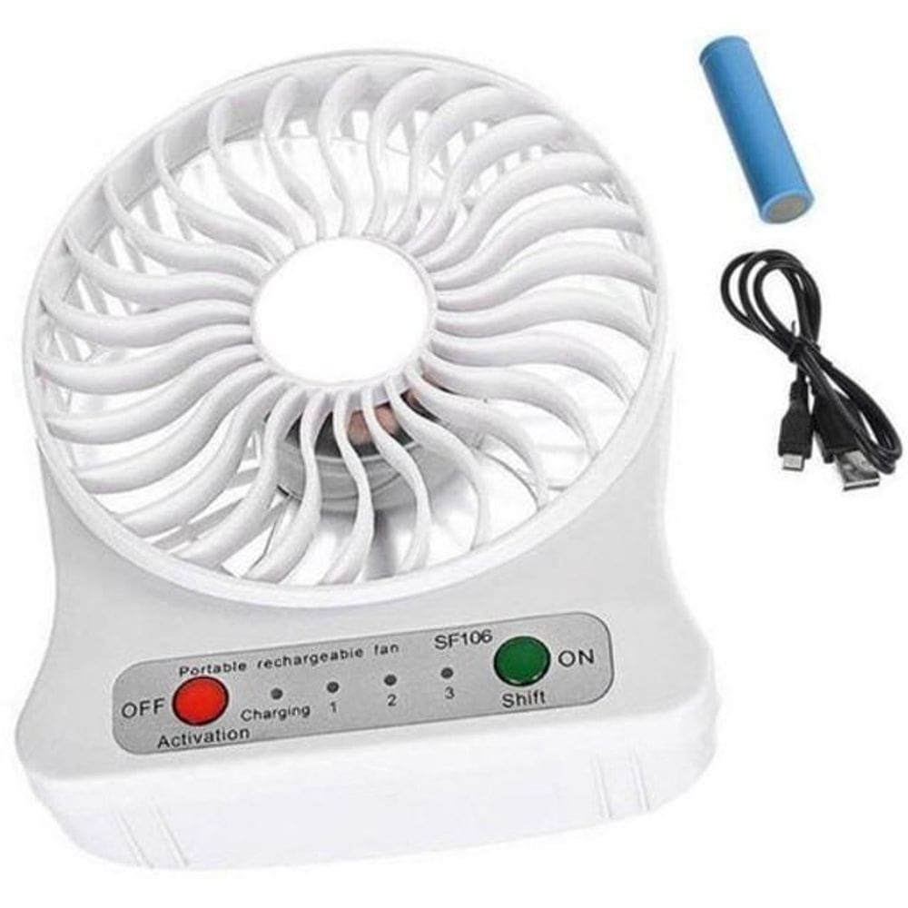 Mini ventilador portátil recarregável lelong le-779