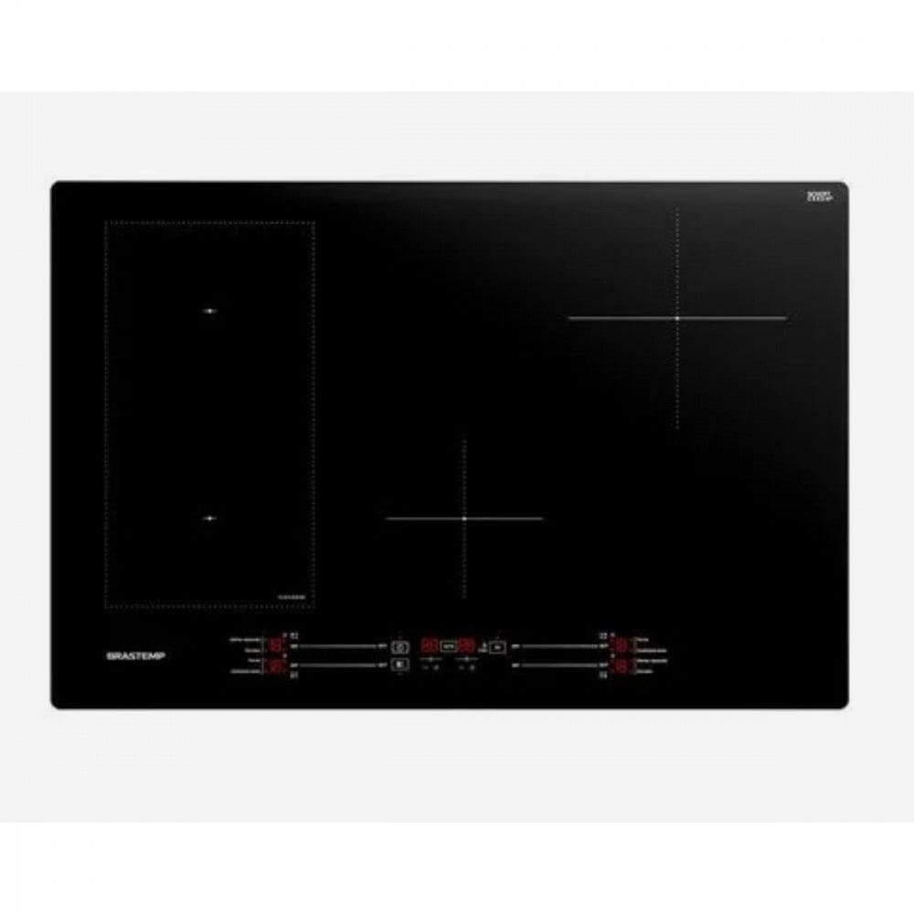 Cooktop 4 bocas de indução Brastemp com Flexizone BDJ77BE
