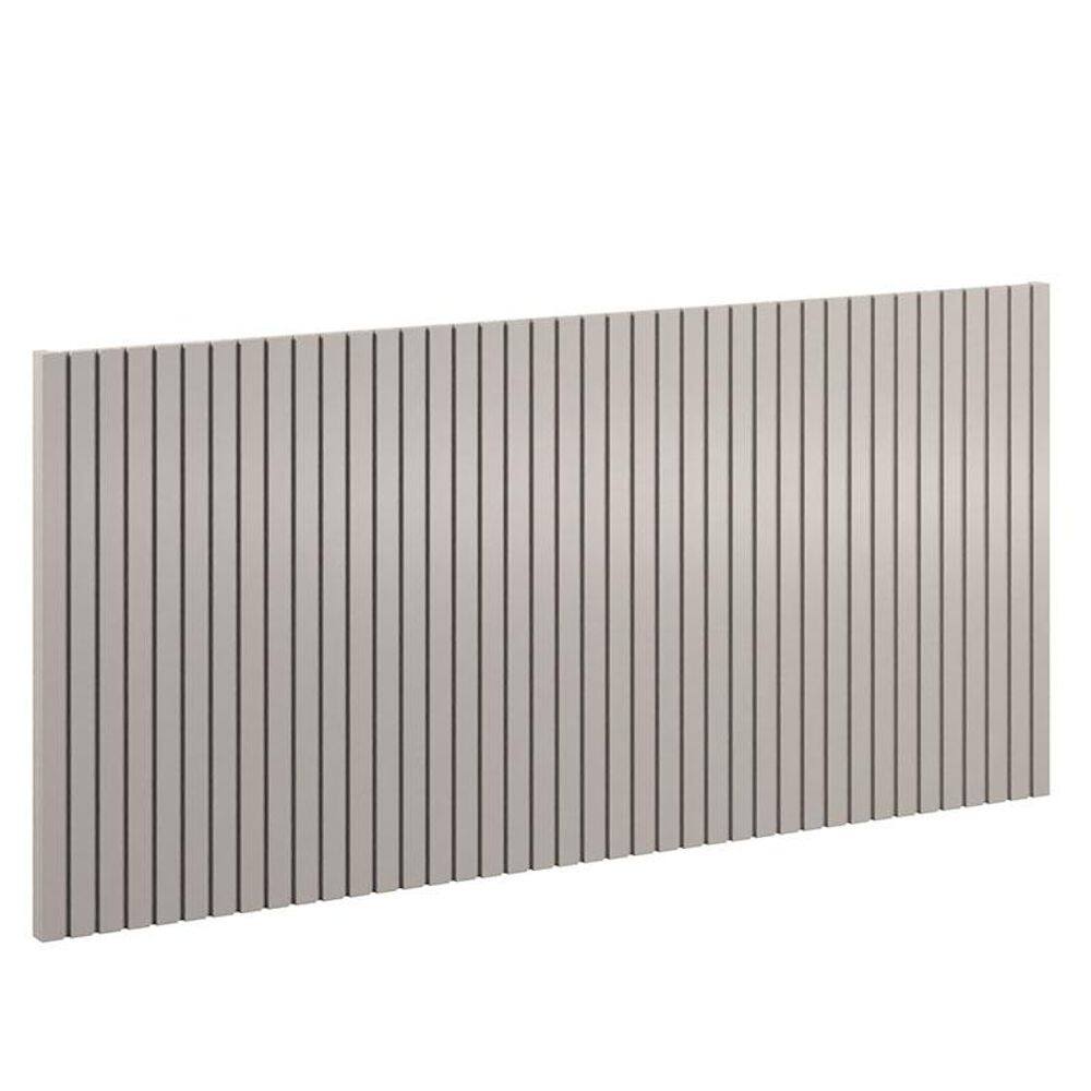 Painel Decorativo Ripado 230x109x49 cm Cinza - Matic