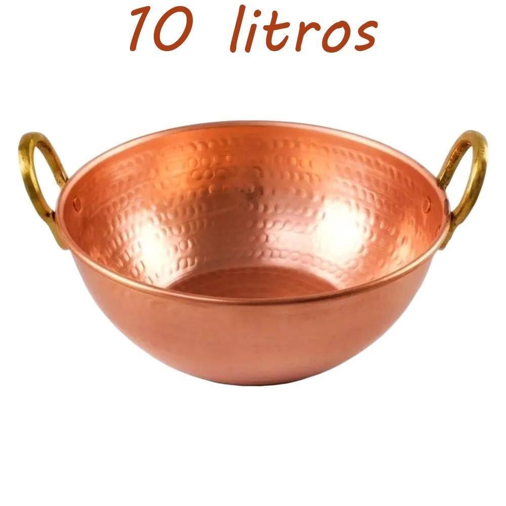 Tacho de cobre puro 10 litros