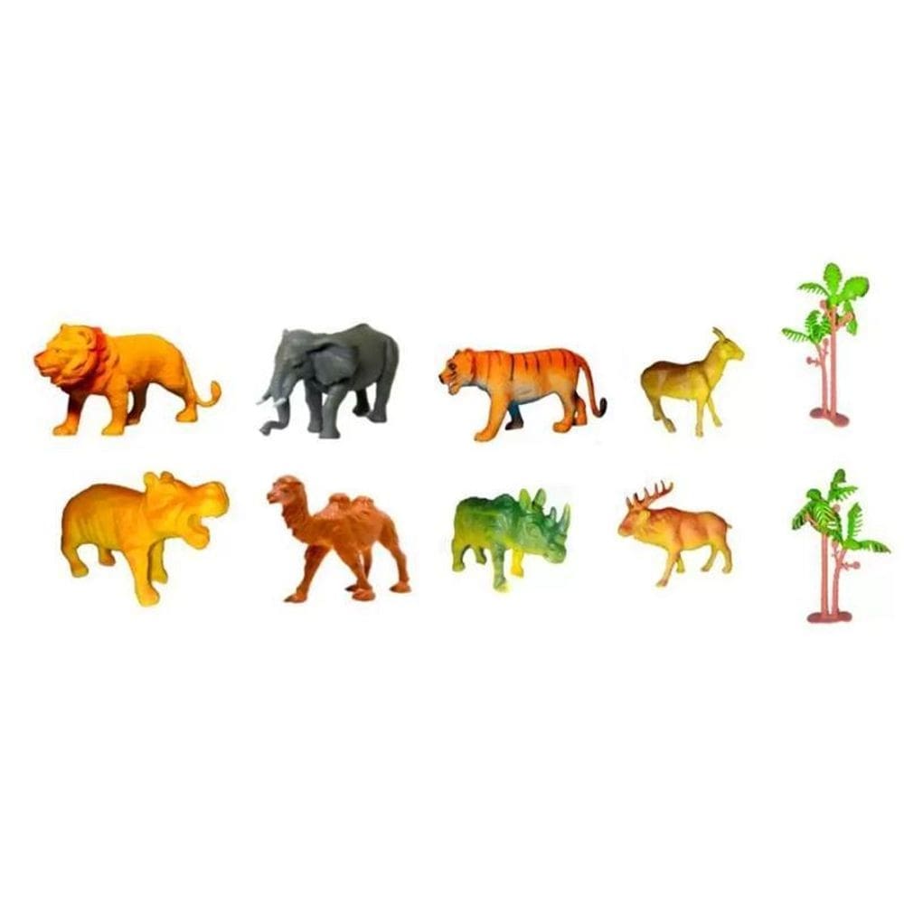 Kit animais fazenda infantil 10 peças - decoração festa