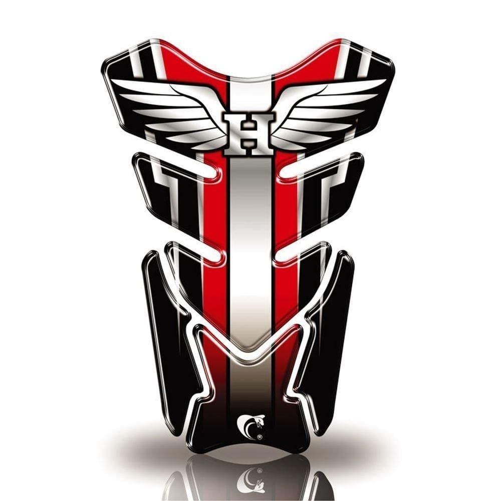 Protetor De Tanque Adesivo Moto Cb Twister Cg Honda Asa Vermelho