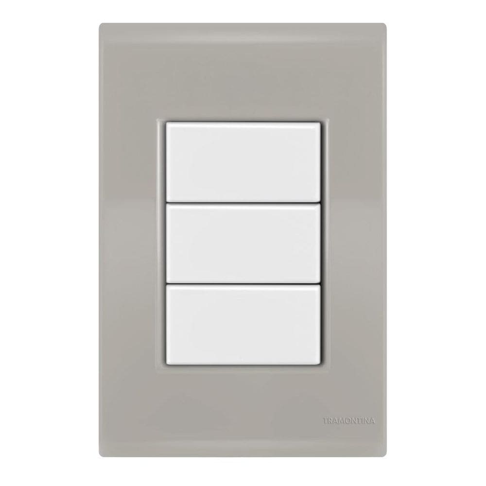 Placa cega 4x2 - tramontina liz / branca - tlfb035