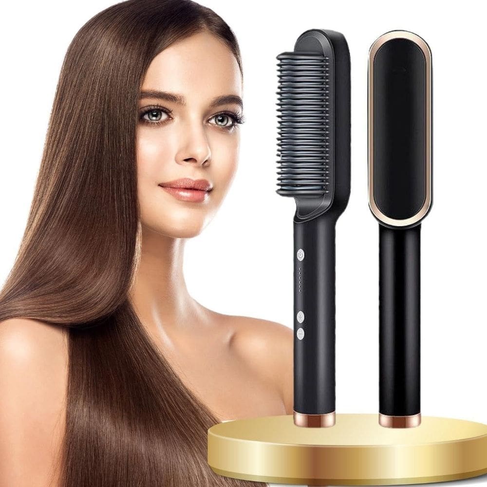Escova Alisadora 5 Em 1 Rápido Cabelo Orginal Profissional
