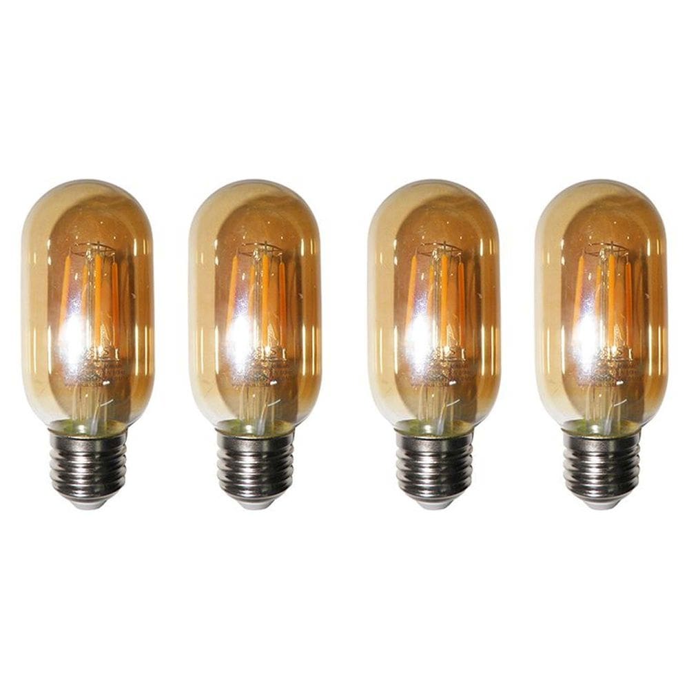Lampadas de Led Kit 4 30W Multi Filamento Bivolt Iluminação Vintage Retro