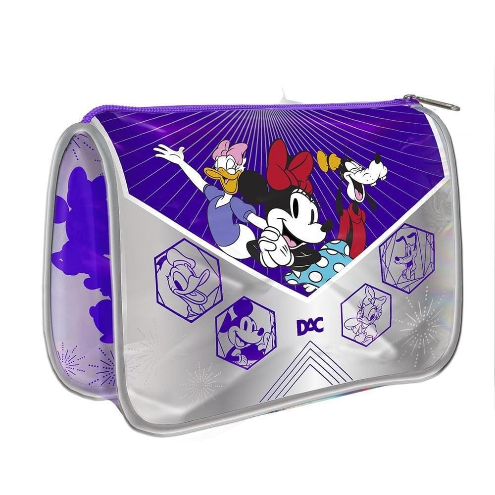 Estojo organizador tipo canoa disney coleção 100 anos caneta