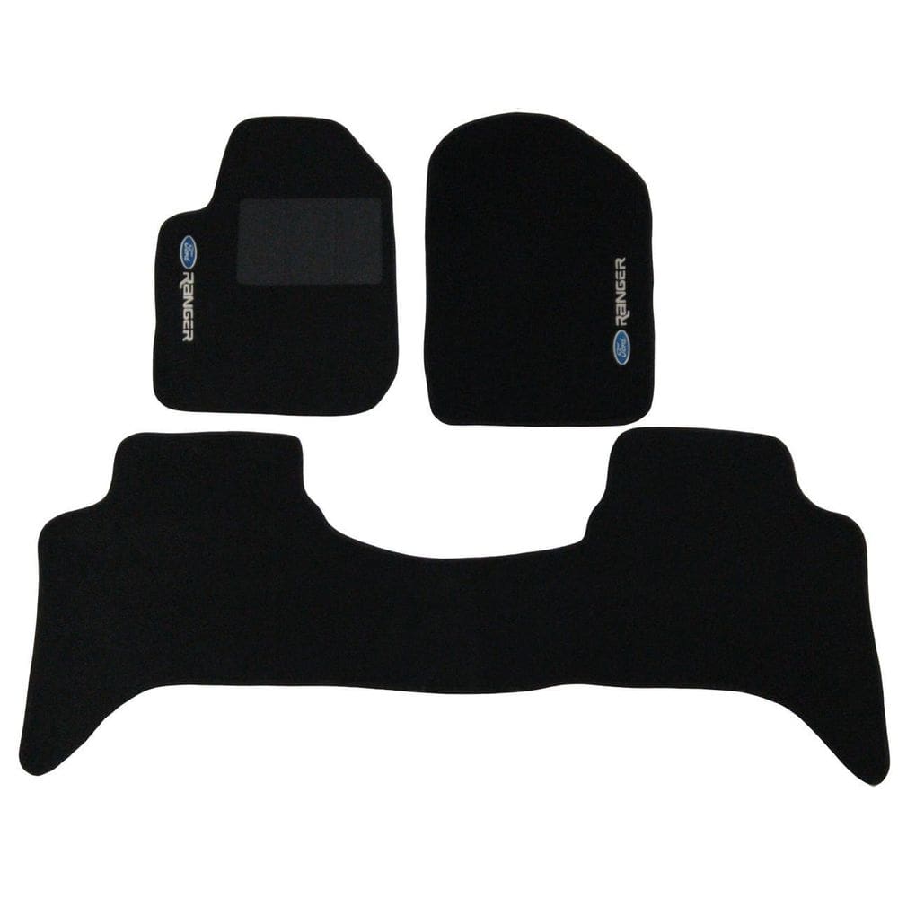 Tapete automotivo carpete base em pvc ford ranger