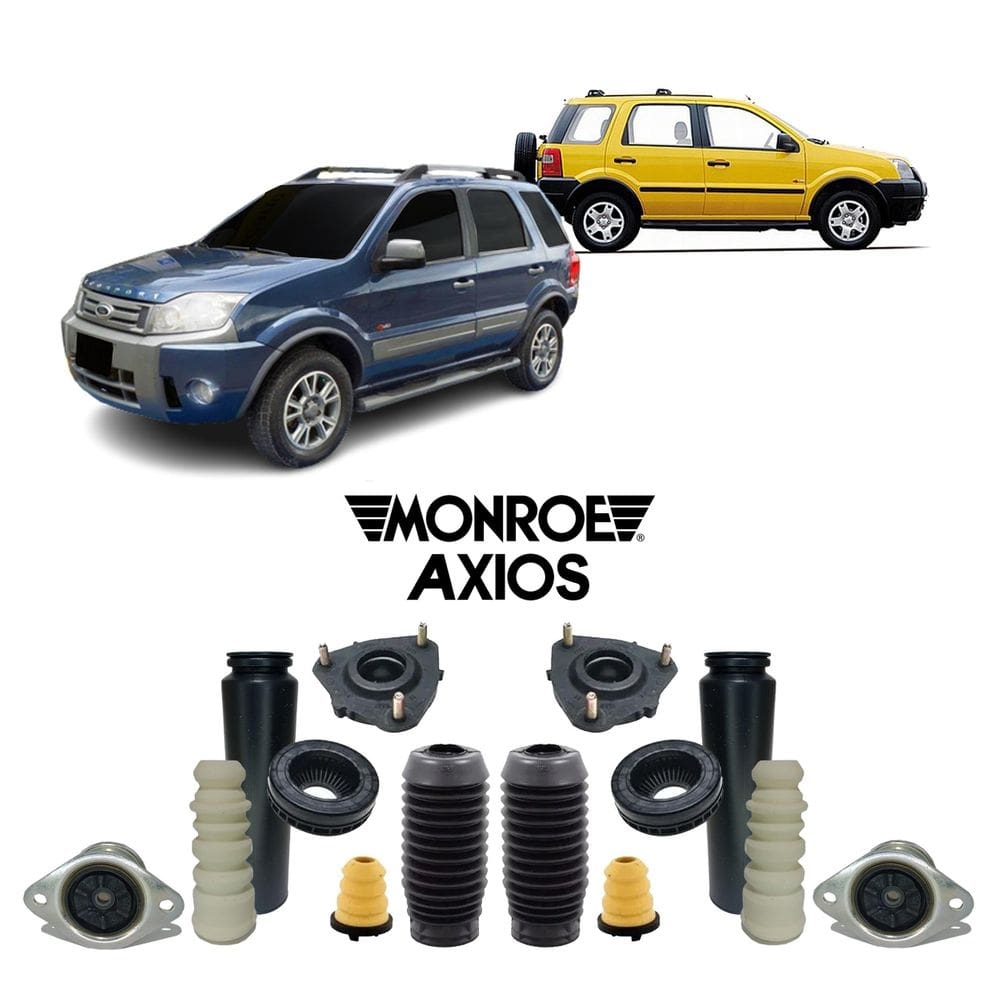 2 kit da suspensão dianteira e traseira ecosport 2003 a 2012