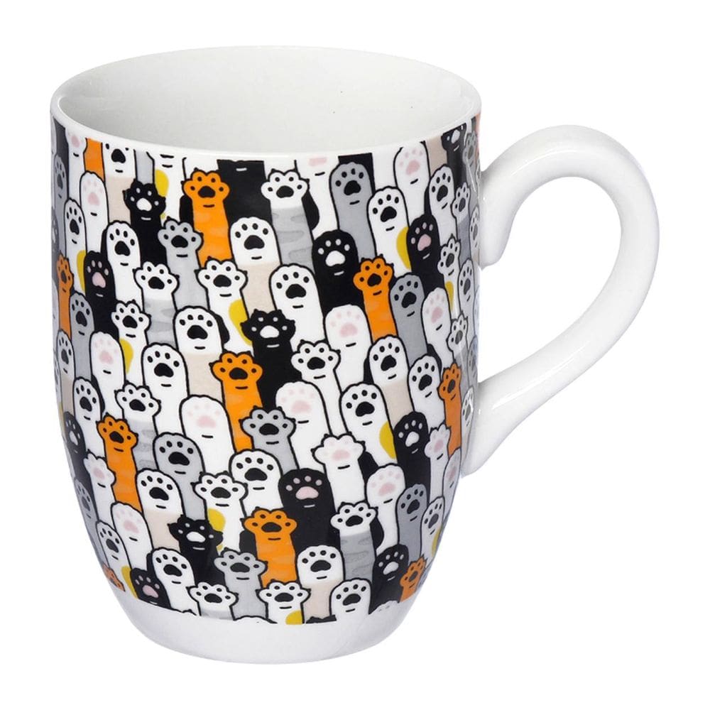 Caneca de porcelana personalizada patinhas 350ml hauskraft