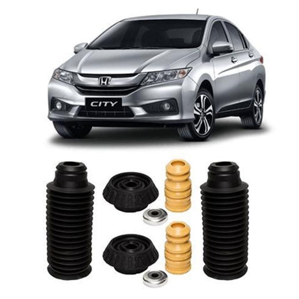 Kit coxim batente dianteiro honda city 2009 2010 2011 2012