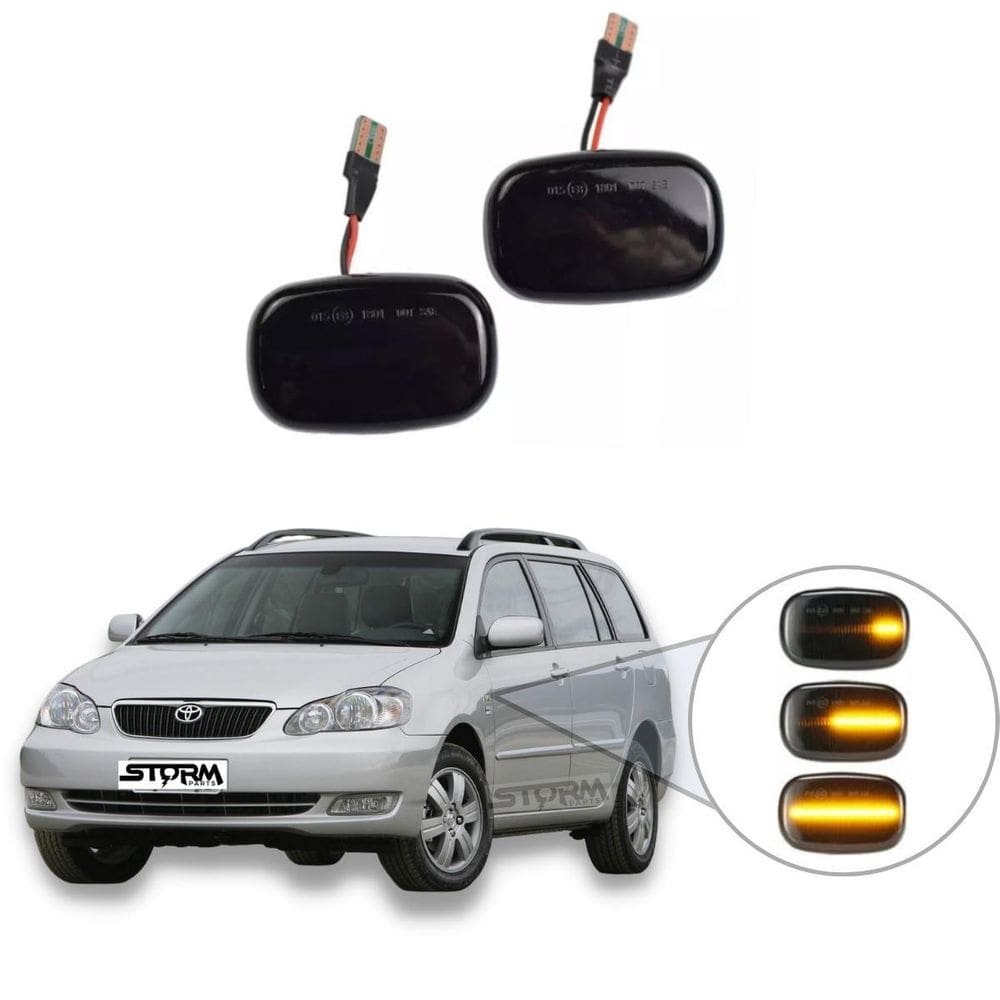 Par de pisca seta dinâmica toyota corolla fielder sequencial