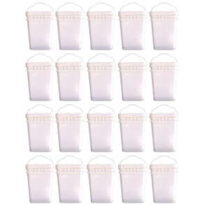 Balde retangular para queijo minas - 20 pçs