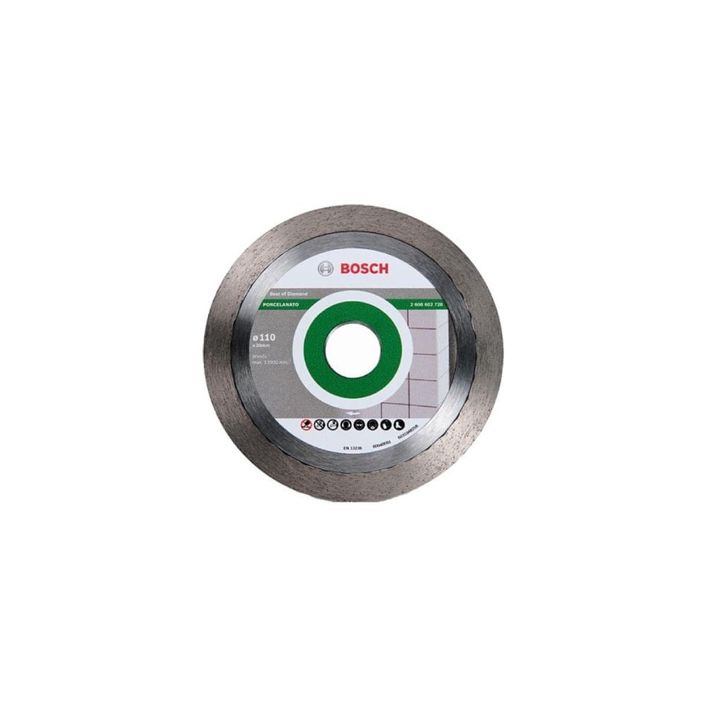 Disco diamantado porcelanato liso 10mm bosch 2608602728