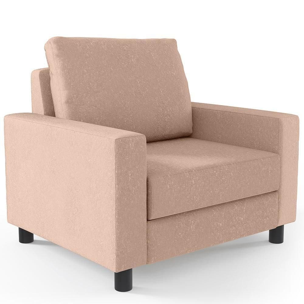 Poltrona Malta Linho Rosê