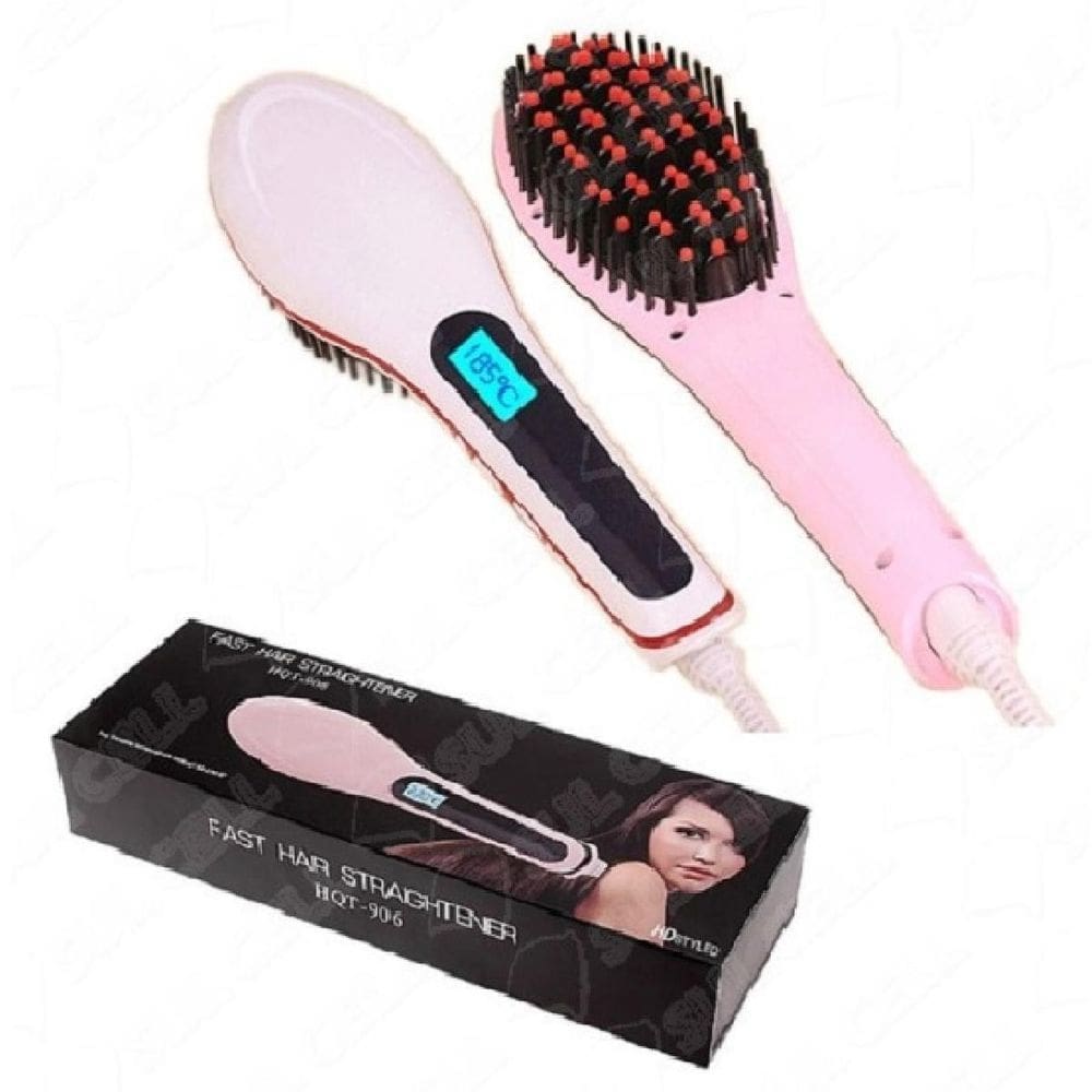 Escova alisadora fast hair straightener 230c bivolt hqt-906