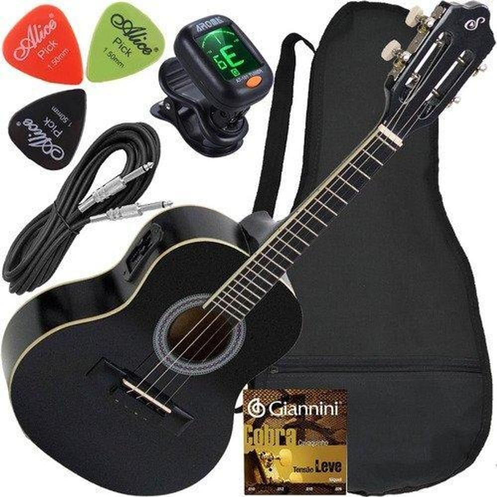 Kit cavaco giannini elétrico cs14 ep com capa cabo afinador