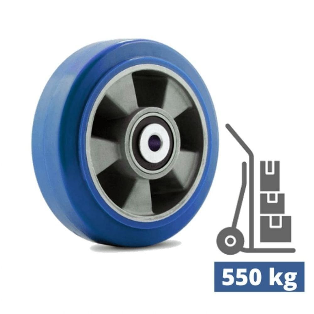Roda Industrial 6 Polegadas Poliuretano Elástico 550 Kg