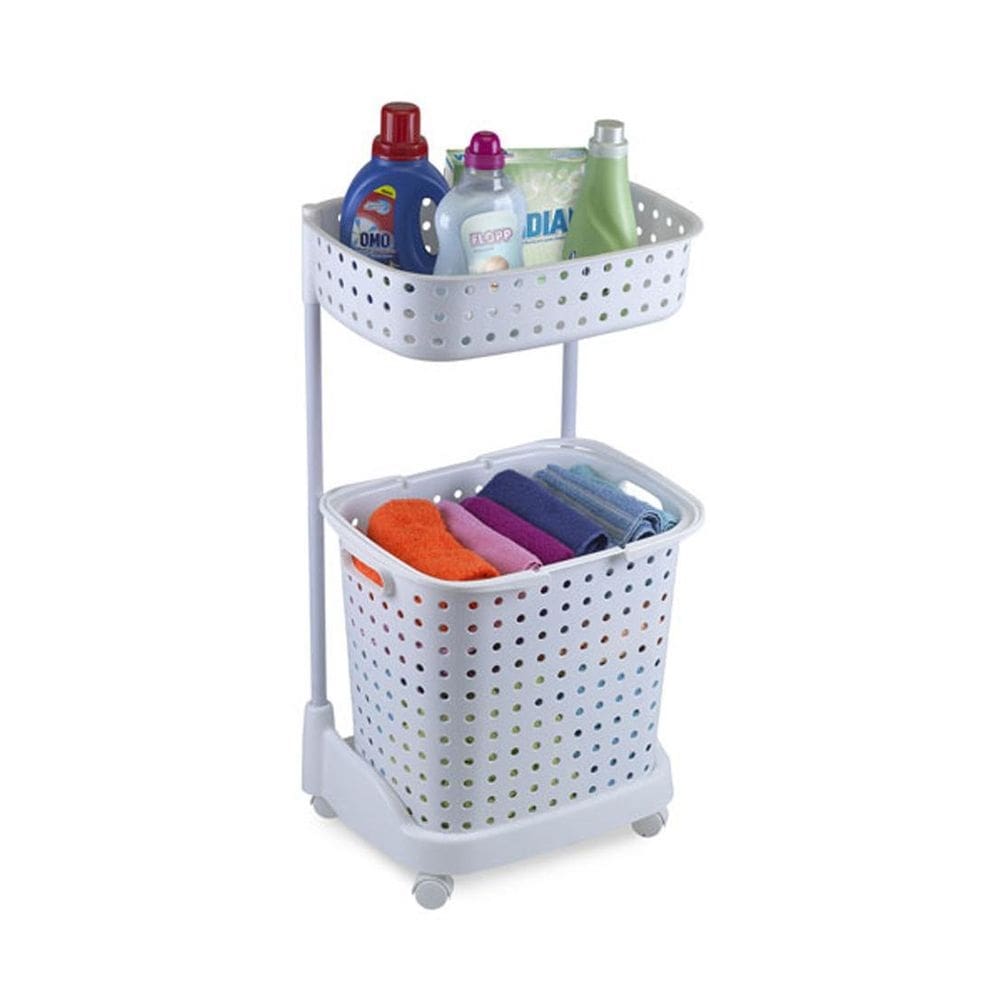 Conjunto para lavanderia viena duplo branco