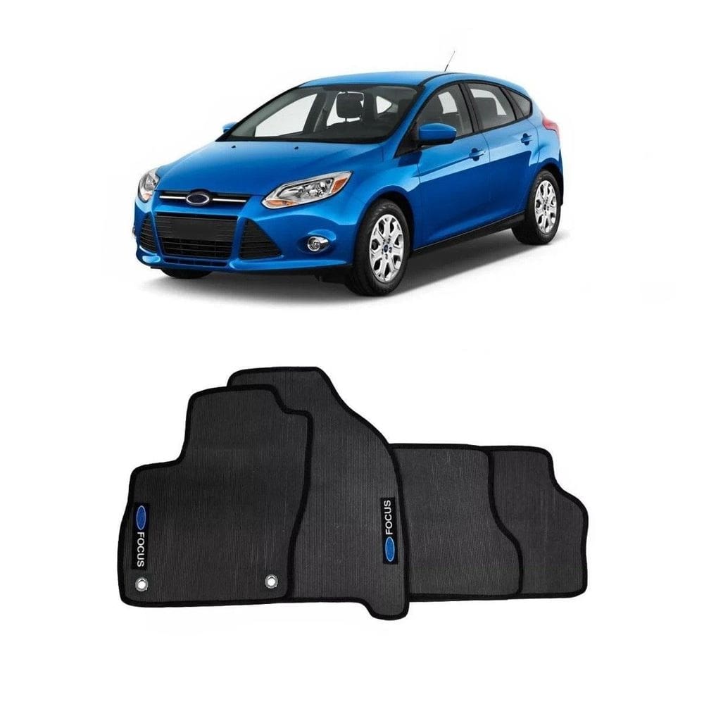 Jogo de tapete automotivo focus 2015 em borracha pvc