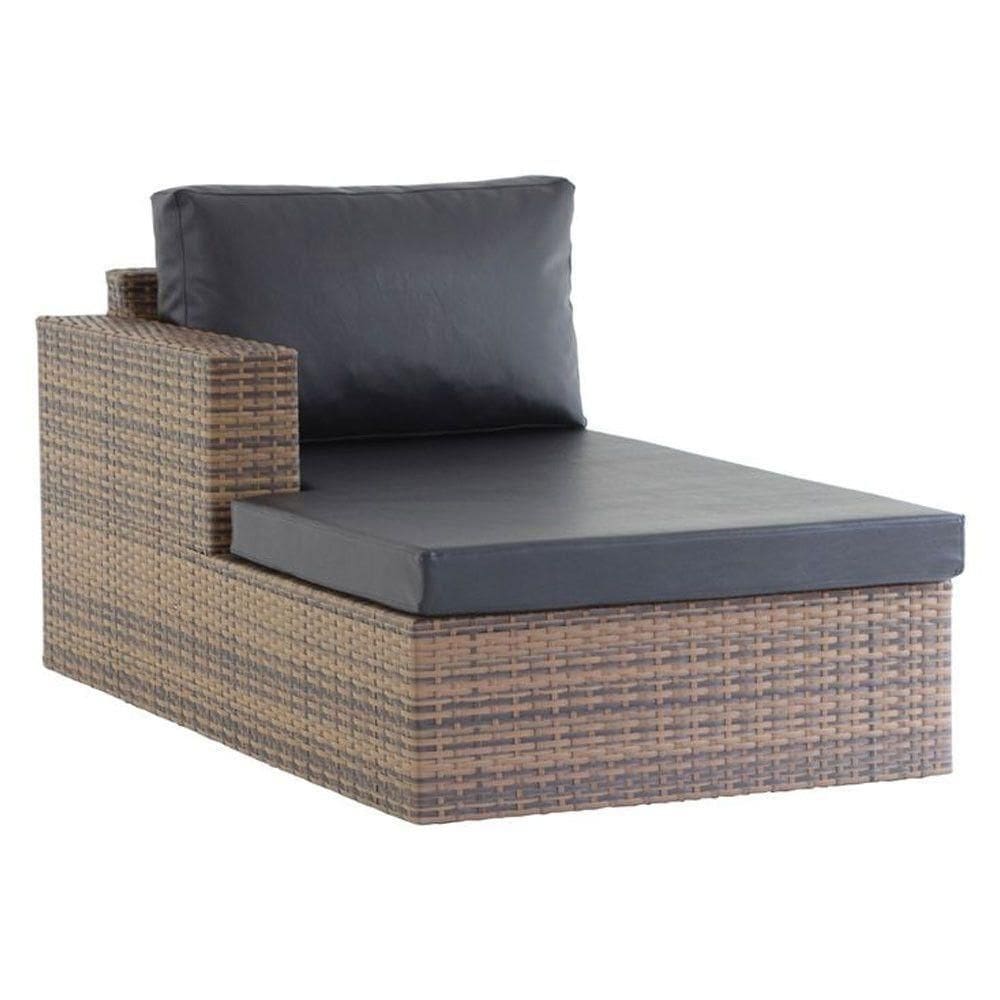 Chaise Recife Em Alumínio Para Piscina Jardim Capuccino