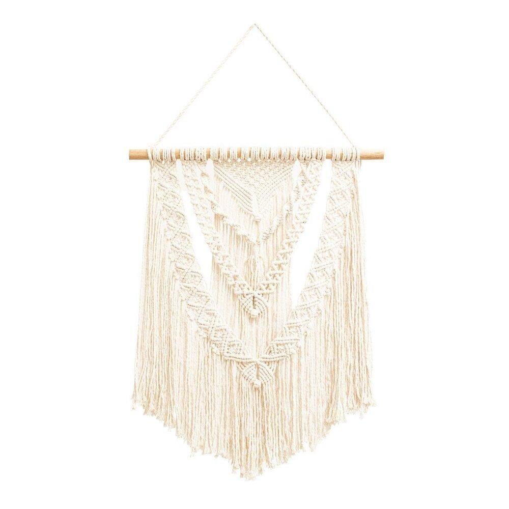 Painel macrame com fios 100 % algodão