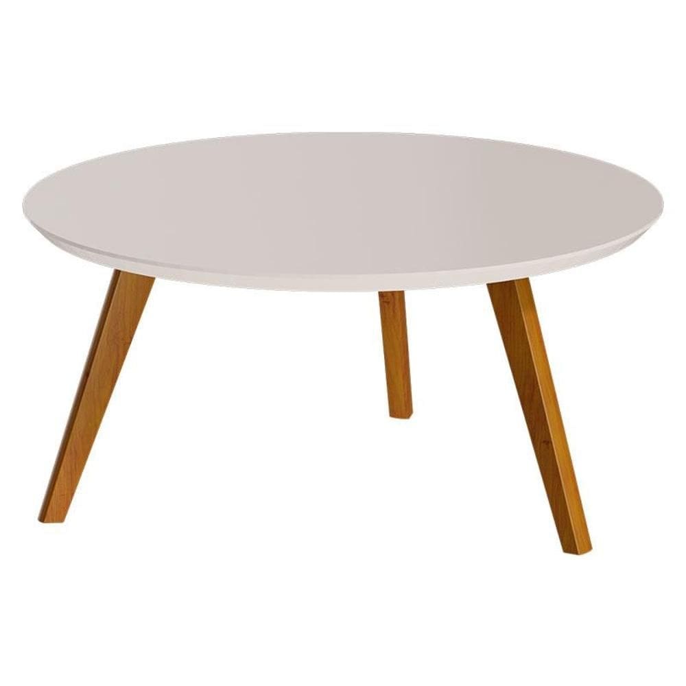 Mesa de Centro Classic Redonda Off White - Imcal