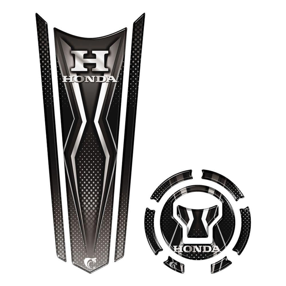 Adesivo Protetor Tanque E Bocal Gravata Honda Ano Acima 2018 Preto Cor Preto