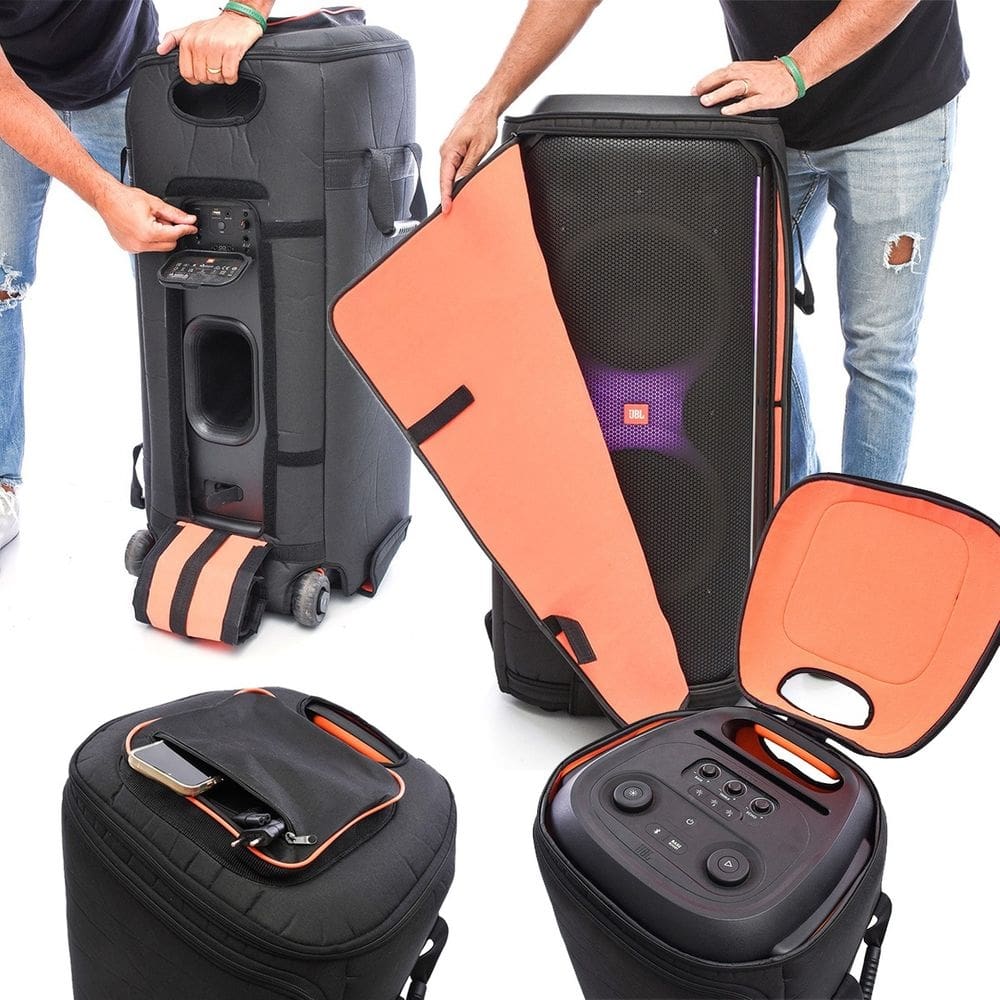 Case Bolsa Bag Partybox 710 Abertura Frontal E Traseira