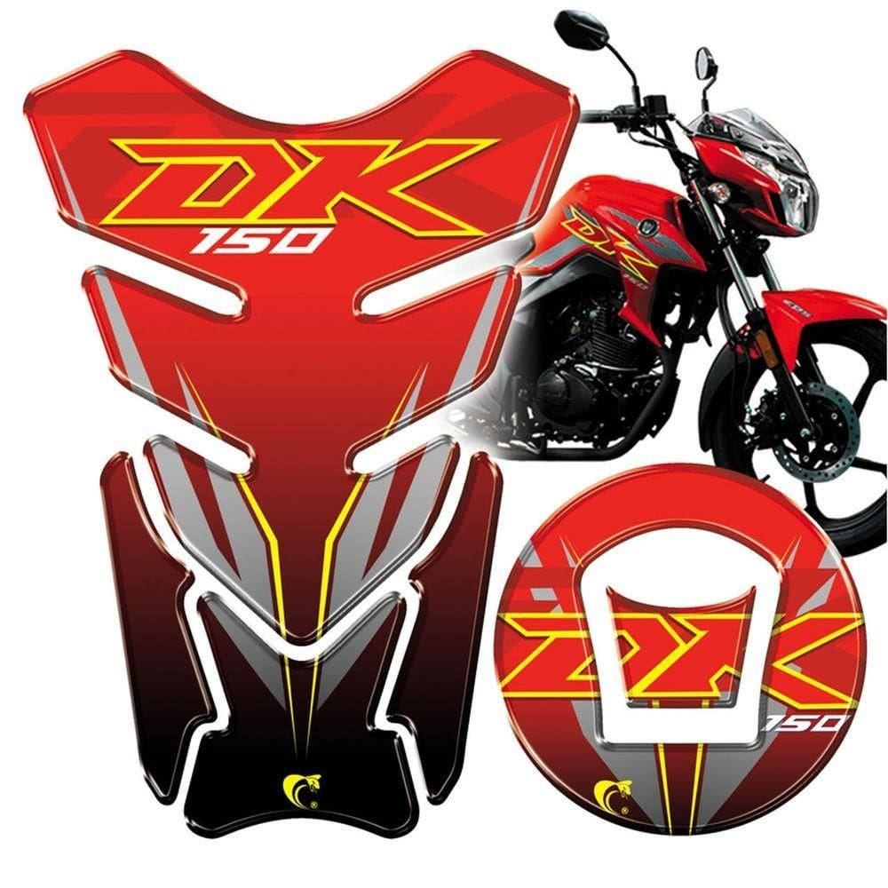 Protetor De Tanque Adesivo Moto Haojue Dk 150 Vermelho Cor Vermelho