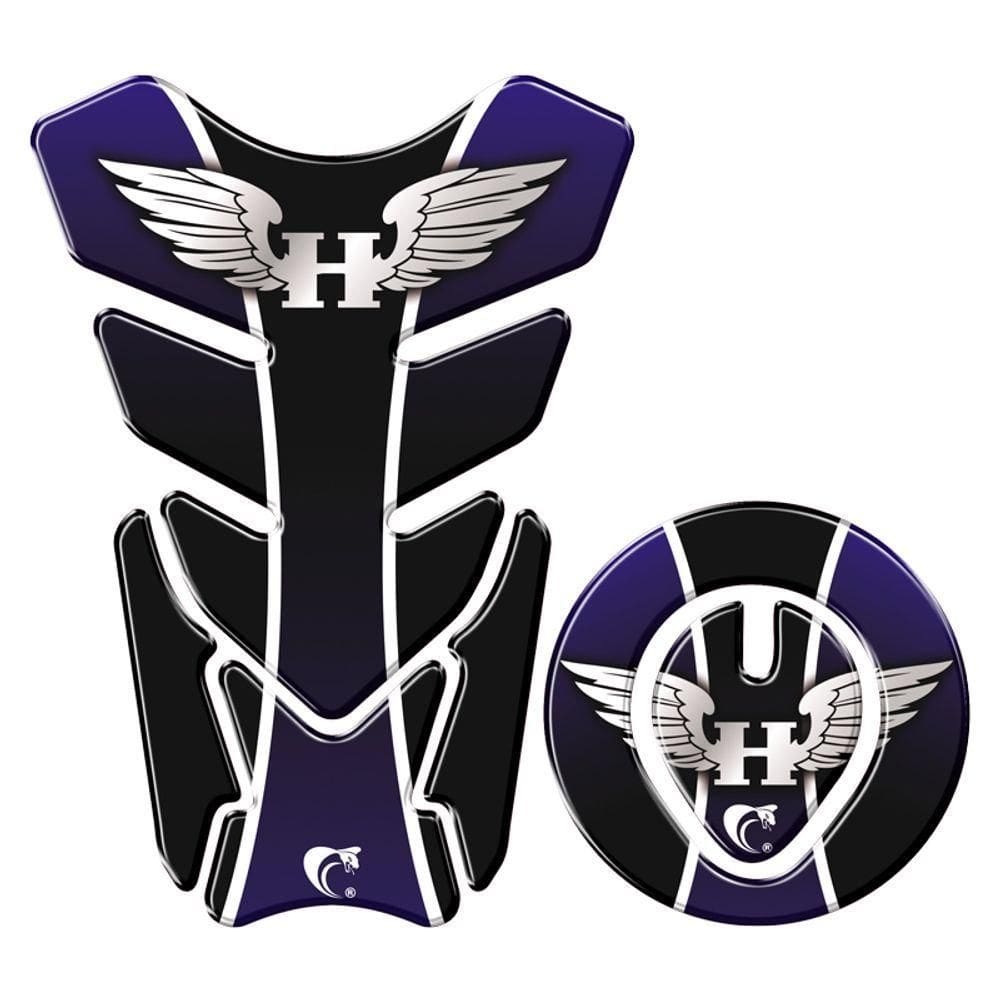 Protetor Tanque E Bocal Adesivo Moto Honda Até 2017 Azul Cor Azul