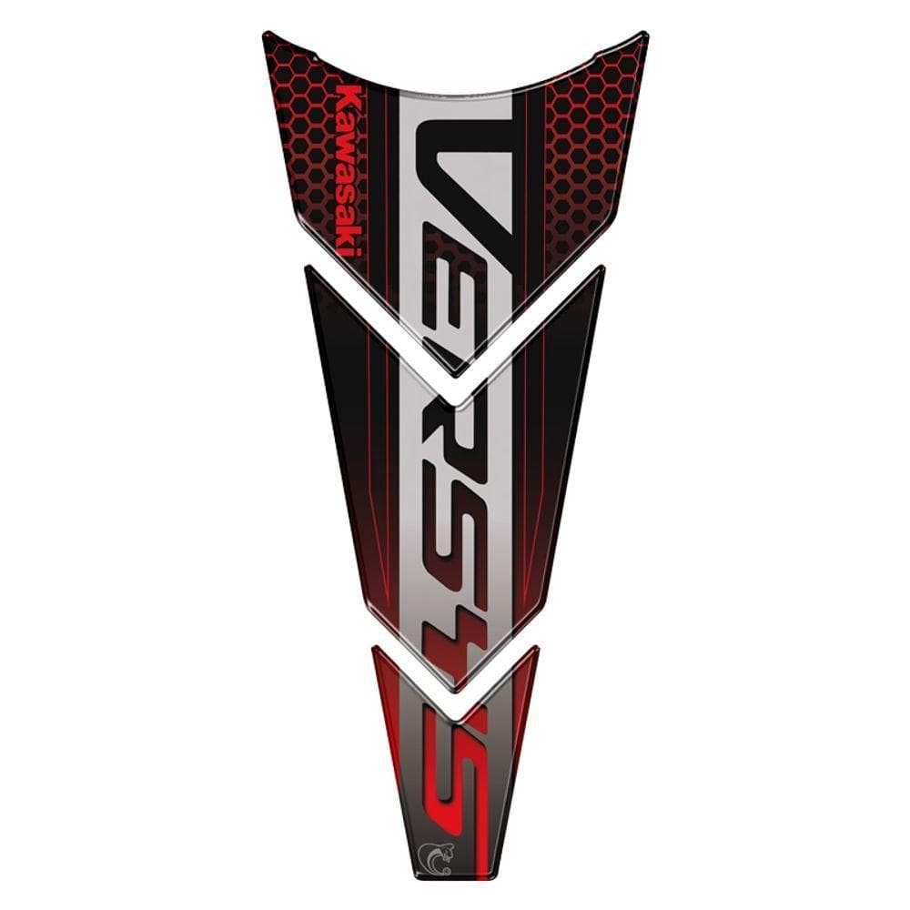 Adesivo Resinado Protetor De Tanque Moto Kawasaki Versys Cor Vermelho