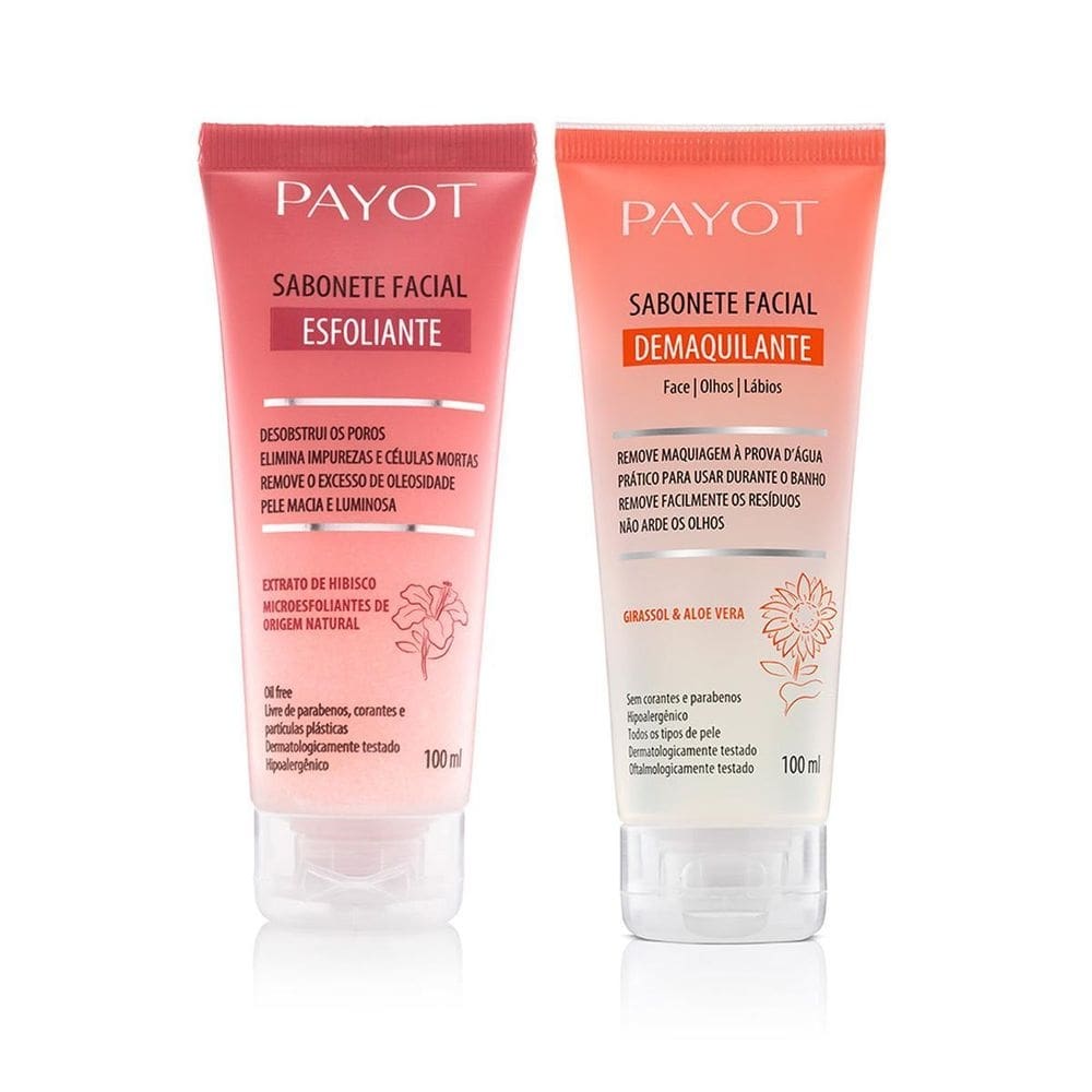 Kit limpeza sabonete demaquilante e esfoliante payot