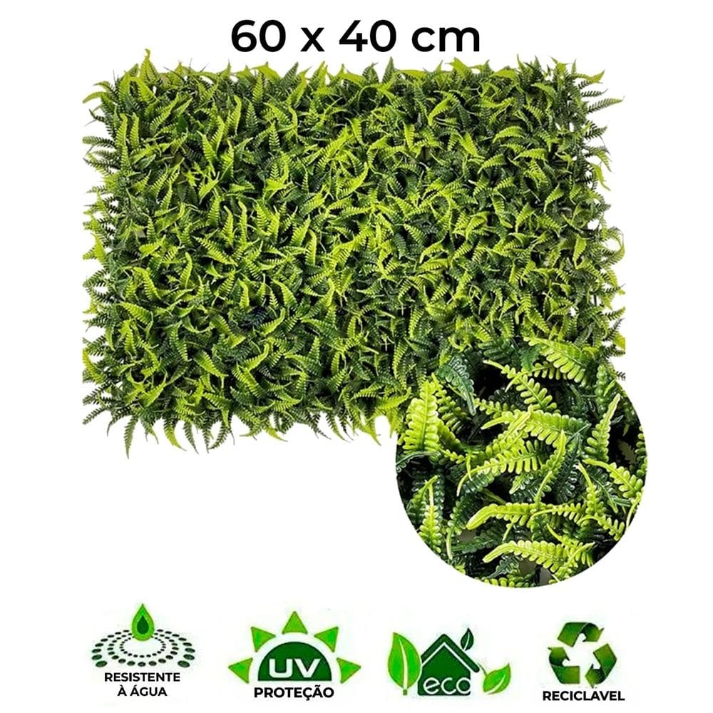 Placa De Samambaia Artificial Jardim Vertical Muro Inglês