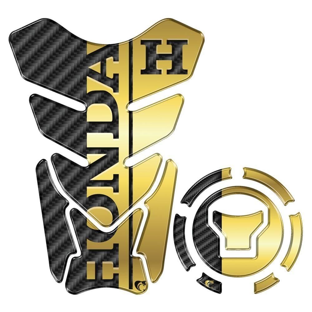 Kit Protetor Tanque Adesivo Moto Honda Acima 2018 Dourado Cor Dourado
