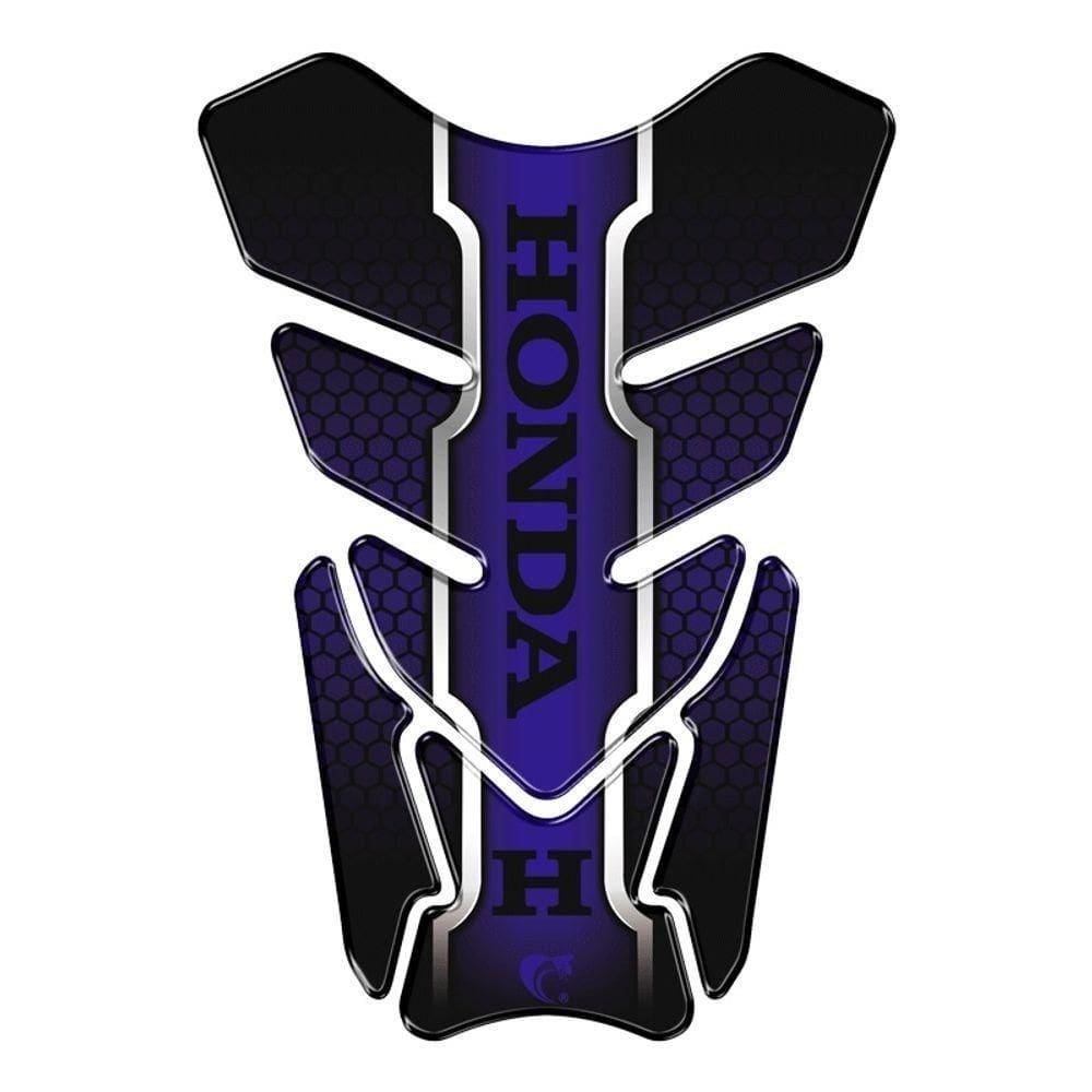 Adesivo Resinado Protetor De Tanque Moto Honda Azul Cor Azul