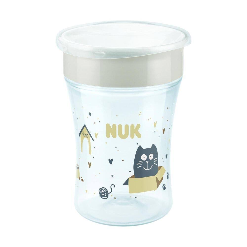 Copo de treinamento infantil 360º magiccup 230ml cat dog nuk