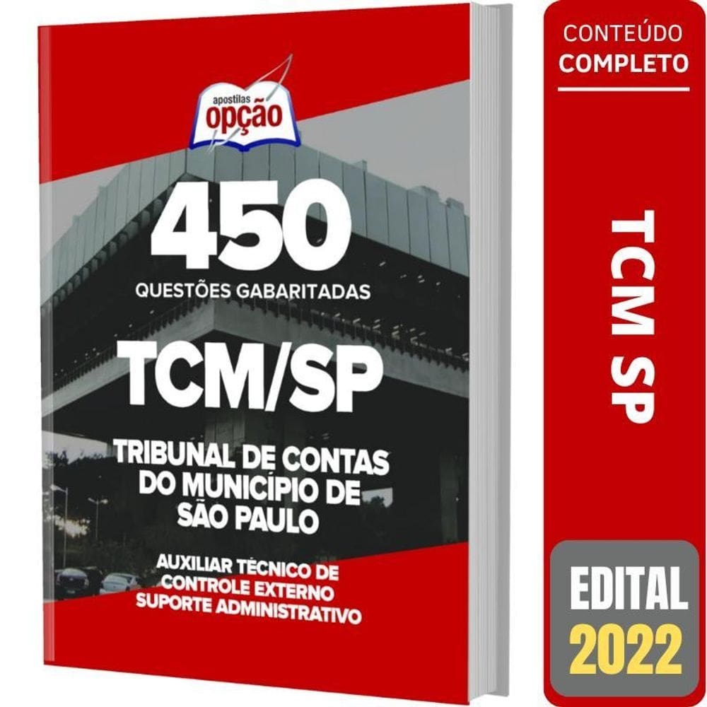Caderno de testes tcm sp - suporte administrativo