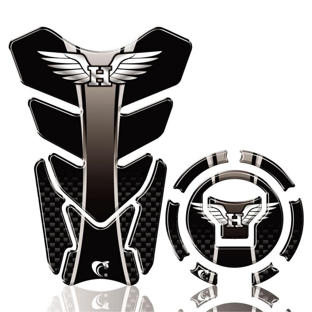 Kit Adesivo Protetor Tanque Adesivo Moto Honda Ano Acima 2018 Cor Preto