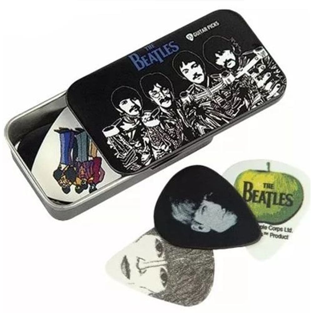 Palheta The Beatles Lata Sargent Peppers com 15 Palhetas