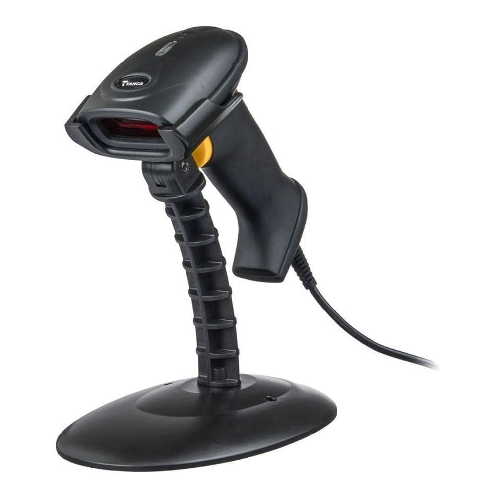 Leitor de código de barras laser tanca tl-220 usb pedestal