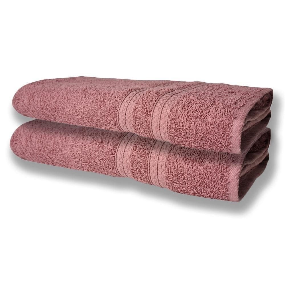 2 Toalhas Super Felpudas Grande E Grossa Algodão 80x150 Itália Soft Beka - Rosê Rosê