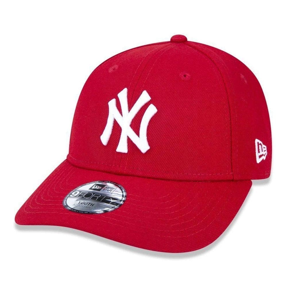 Boné new era 9fifty youth mlb ny yankees scarlet snapback