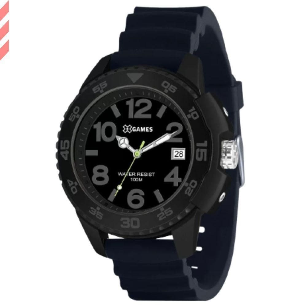 Relogio masculino x games marinho/preto xmpp1071 p2dx